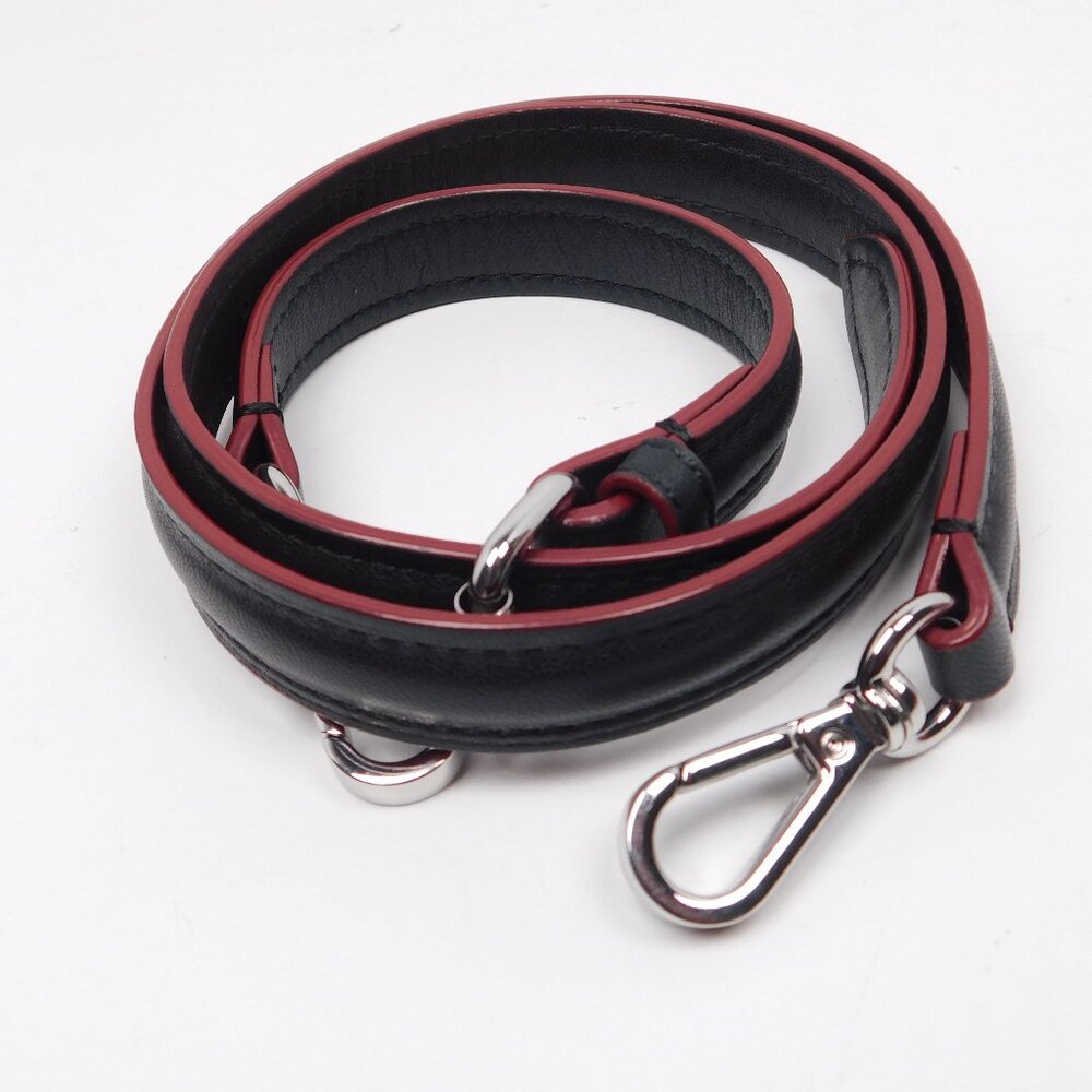 MZ WALLACE Leather Replacement Purse Strap Silver Hardware - Picture 2 of 3